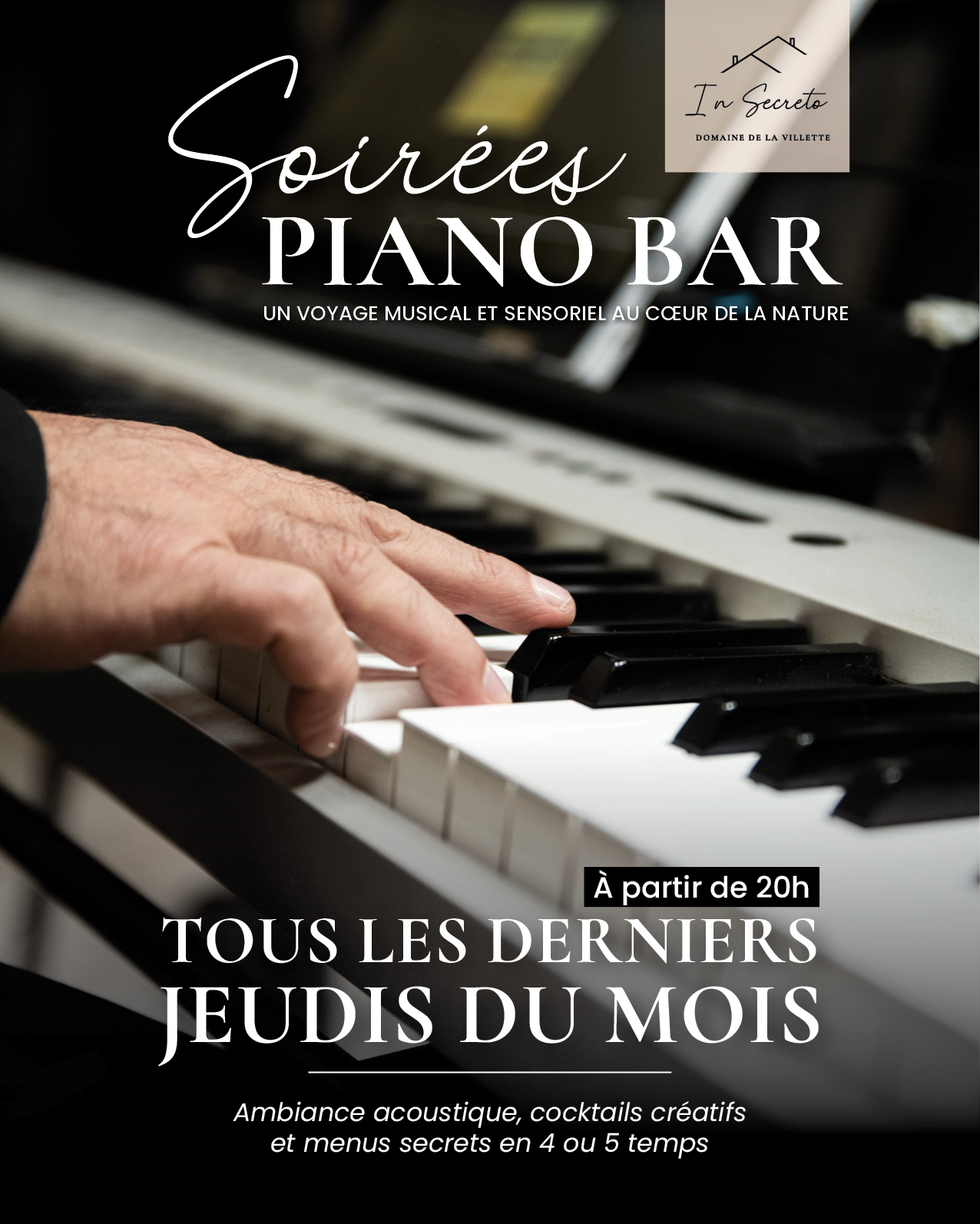 Restaurant 3 In secreto-soirée à theme-piano-bar